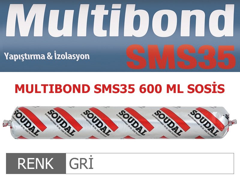 SDL-127027-1-XL.jpg SOUDAL MULTIBOND SMS-35 GRİ 600 ML - Görsel 1