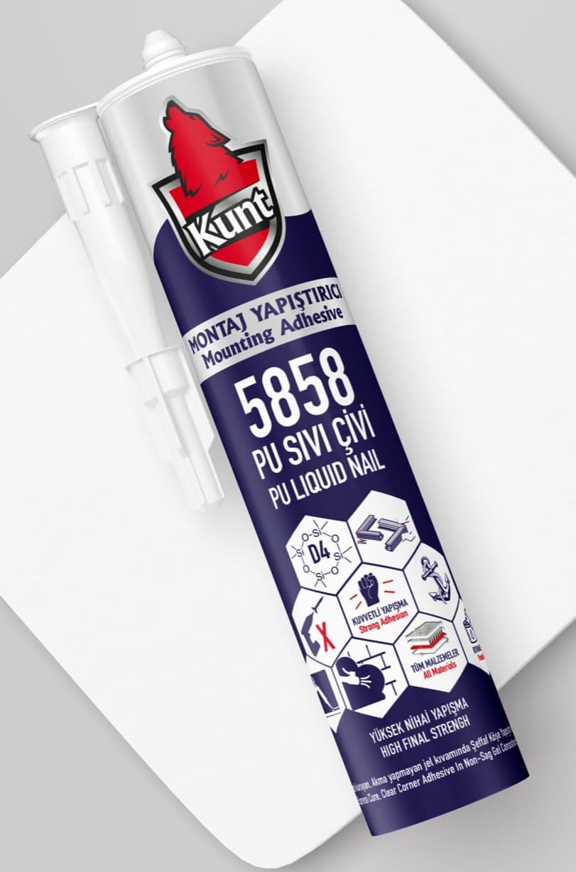 kunt.jpeg KUNT 5858 310 ml poliüretan güçlü ahşap yapıştırıcı - Görsel 1